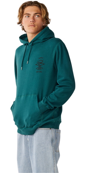2026 Rip Curl Mens Search Icon Hoodie 0AKMFL - Blue Green